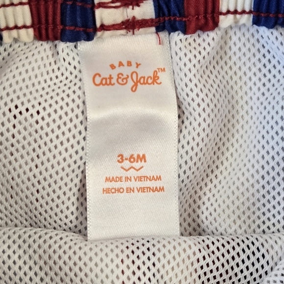 NWT *3Pc* Patriotic Bundle, Shorts and Two Onsies, 3-6 Months - Picture 3 of 13